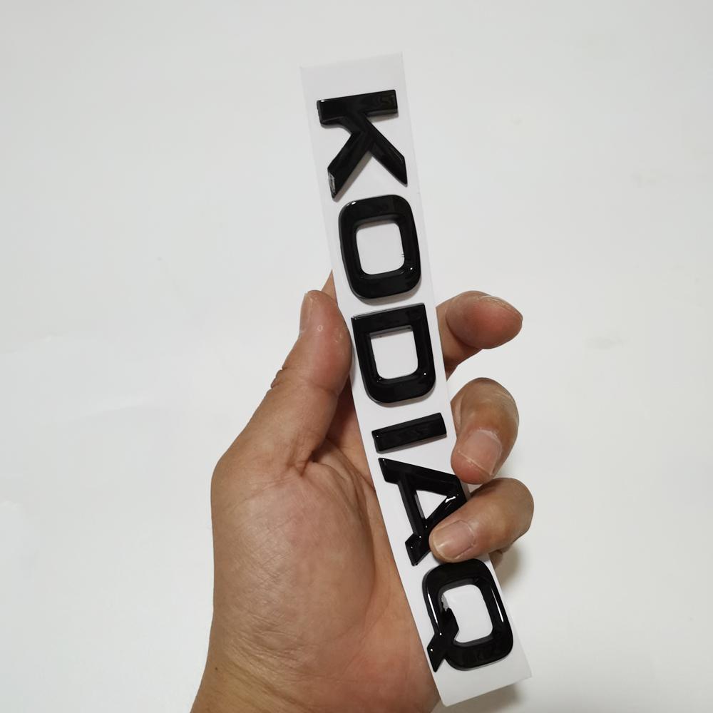 ZDVK6 KODIAQ Для Skoda Наклейка 1 шт. Наклейка с эмблемой KODIAQ Черный Значок на заднюю дверь Для Skoda KODIAQ 4X4 Стайлинг автомобиля Наклейка Skoda ABS