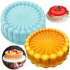 Round Silicone Charlotte Cake Pan Strawberry Shortcake Cheesecake Baking Pan Cakes Sponge Flan Kitchen Mold