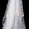 Жемчуг Жемчуг Тюль Свадебная фата 130см Свадебная фата Изысканная Длинная Свадебная фата Для Женщин