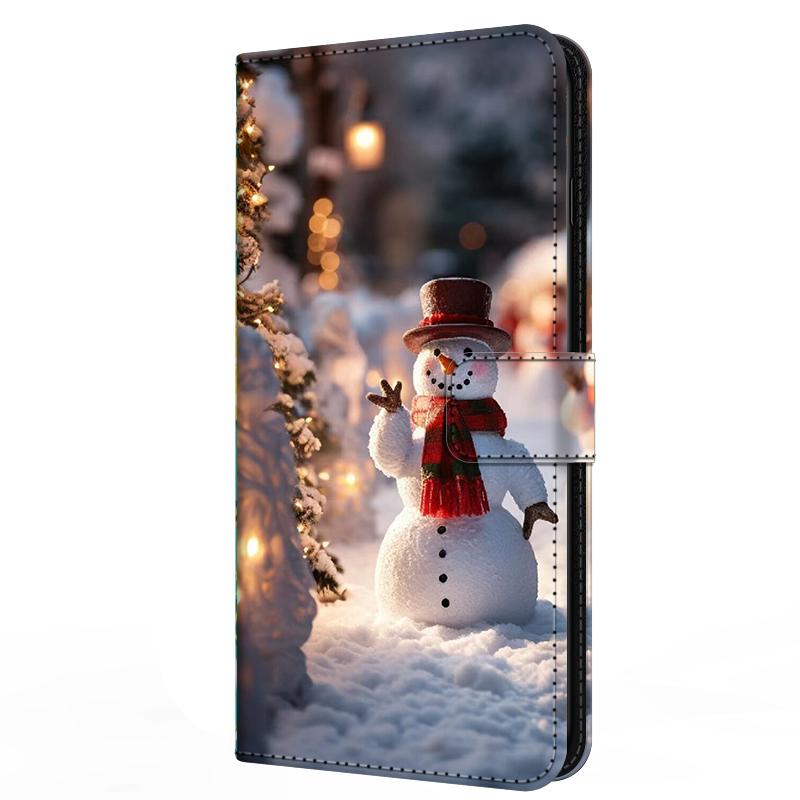 Wallet For Oneplus Ace 6 Flip Stand Book Phone Cover Magnetic Leather Case Cartoon Anime Merry Christmas Capa Oneplus Ace6 5G