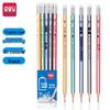 Deli 33431 Набор из 10 шестигранных карандашей 2B/HB с ластиком для школьников