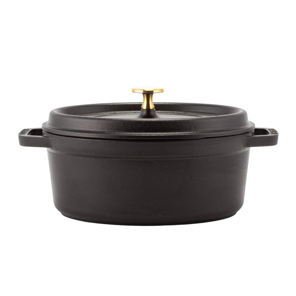 Staub Oval Pico Cocotte Oval 23cm Staub StaubOval Cocotte 1102325 Black [Staub] (enamel Pot/pan) [Staub] [Item]