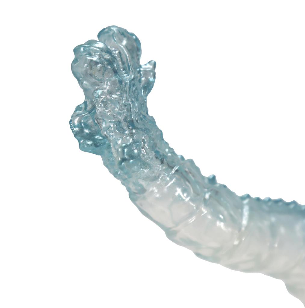 Производство контента персонажей Серия среднего размера Годзилла EX Син Годзилла 4-я форма Замороженный ледяной серебристый Примерно 135 мм ПВХ Виниловая фигурка (Ккп)