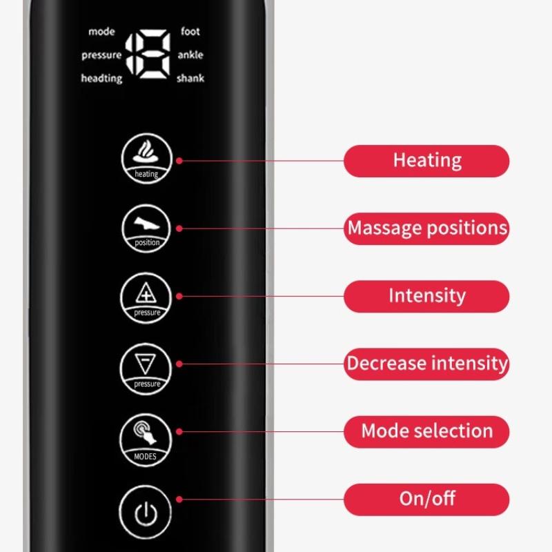 JINKAIRUI High Quality Air Wave Pressure Electric Massager Waist Leg Arm Relax Instrument Promote Blood Circulation Pain Relief