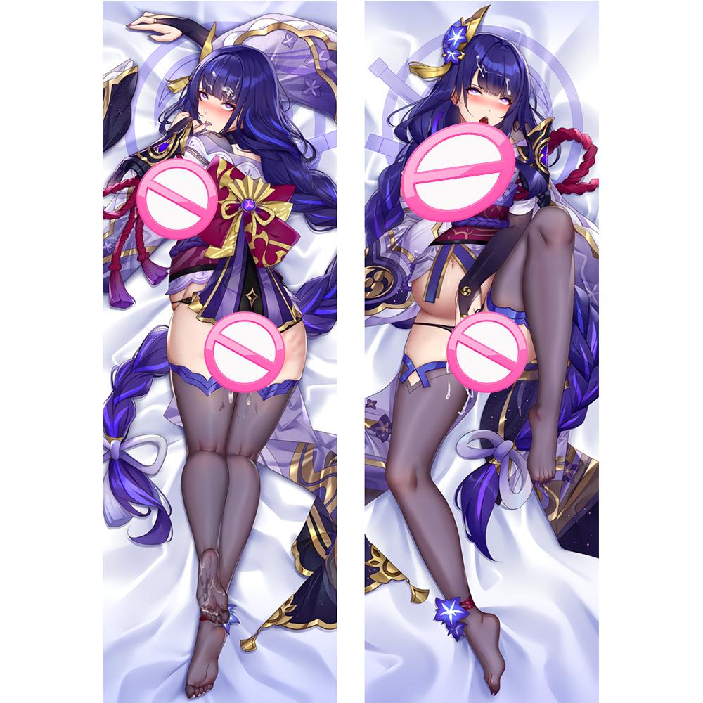 Raiden Shogun Ei Beelzebul Dakimakura, обнимающая наволочка для тела, чехол для подушки в стиле аниме Genshin, ударная наволочка, подушка, постельные принадлежности, домашний декор