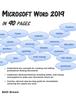 Книга Microsoft Word 2019 In 90 Pages