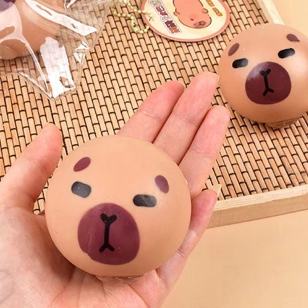 Cute Small Slow Rebound Balls Animal Fidget Sensory Toys Capybara Squeeze Toys Children Gifts