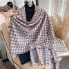 New Qiandongge Scarf Women's Winter Imitation Cashmere Fringed Warm Scarf Big Shawl