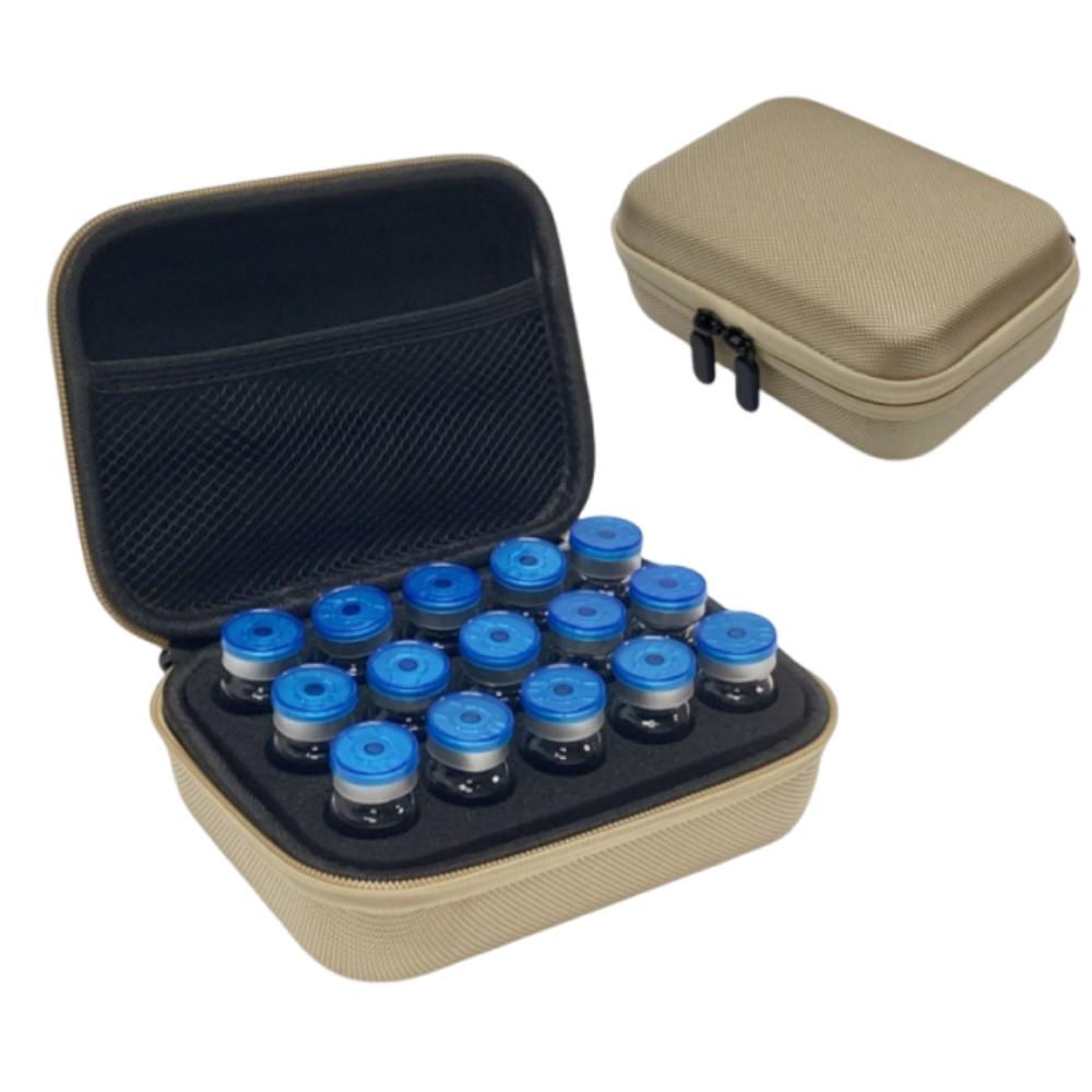 10ML Insulin Vial Storage Case 9/15 Slots Dust-proof Insulin Vial Protector Waterproof Large Capacity Essential Oil Case