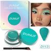 18-Color Cream Pigment Makeup Set with Brush & Brow Spoolie – Multi-Purpose Eyeshadow, Eyeliner, Brow, Face Paint & Hair Dye – Vibrant, Waterproof,
