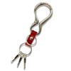 Брелок-карабин, свободный размер (красный)