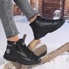 TUINANLE Теплые и удобные женские зимние сапоги для снега с боковой молнией и флисовой подкладкой, плюшевая обувь
