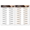 2 Sheets Waterproof Eyebrow Tattoo Stickers Hair-Like Natural Fake Eyebrows Makeup Accessories