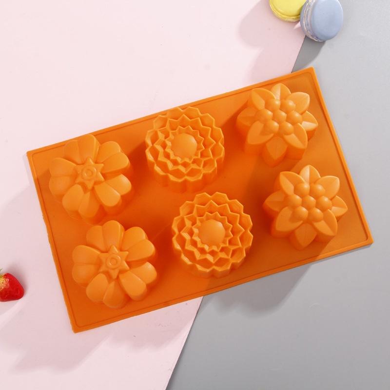 DIY шоколадный желе-пудинг форма для торта с 6 силиконовыми украшениями для мороженого форма для льда