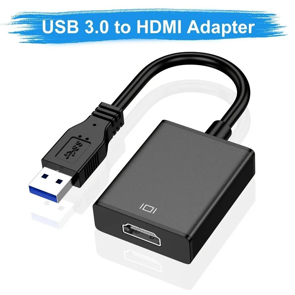 Адаптер USB-HDMI 1080P USB 3.0/2.0 в HDMI Внешний аудио-видео адаптер кабель для ПК-ноутбука