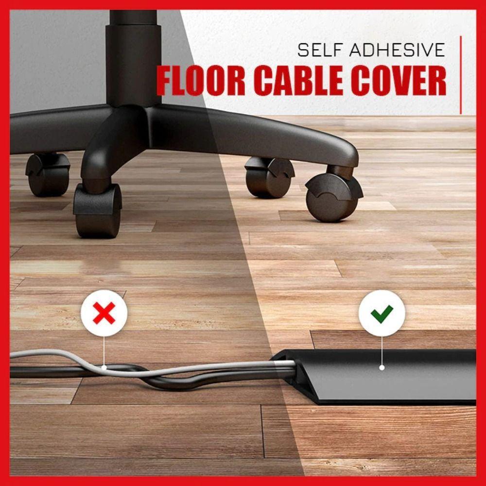 Organizer Cord Protector Floor Cord Cover Power Cable Protector Extension Wiring Duct Protector