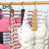 Multi-layer Clothes Hanger Organizer Rack Solid Construction Foldable Design Pants Hanger Space Saving Closet Organizer