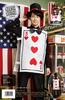 Прозрачный камень Party City Косплей Trump Heart унисекс Белый Красный Mr.