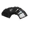 100pcs Resealable Odor Proof Pouch Holographic Smell Proof Packaging Bag with Clear Window for Lip