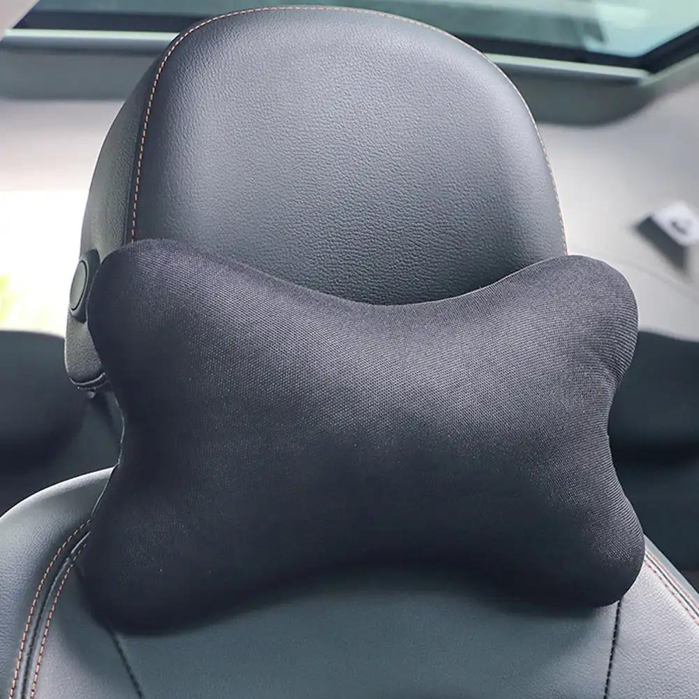 Подголовник с эффектом памяти, хлопковая подушка для салона автомобиля, удобная регулируемая подушка для шеи, автомобильные аксессуары в форме переплета