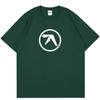 Punk Aphex Twin Print T-Shirt Oversize Hip Hop Streetwear Harajuku T Shirt Goth Summer Top Short Sleeve Cotton Clothes