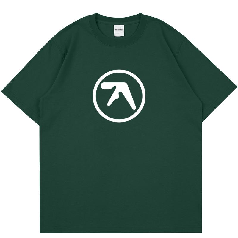 Punk Aphex Twin Print T-Shirt Oversize Hip Hop Streetwear Harajuku T Shirt Goth Summer Top Short Sleeve Cotton Clothes