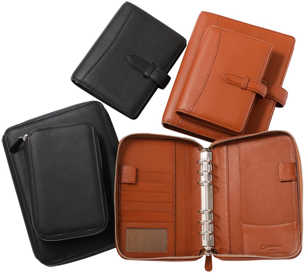 Органайзер Franklin Planner Calm из мягкой кожи на молнии, 30 мм, коричневый, классический размер, 65629