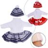 Christmas New Doll Clothes Elk, Snowflake Dress Set Inch New Toy Doll Baby Girl American&43cm G X8U1