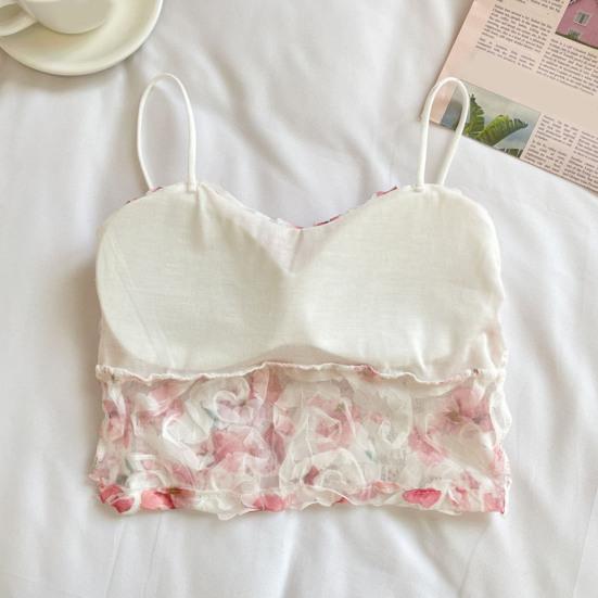 Женский жилет на бретельках, сексуальный топ без рукавов с вышивкой, кружевной спинкой и цветочным узором, топы на бретелях в стиле с подтяжками