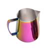 Кувшин для вспенивания кофе из нержавеющей стали, розовый, густой, 400 мл/600 мл, молочник, кувшин для вспенивания сливок, чашка для латте-арта, аксессуар для бара