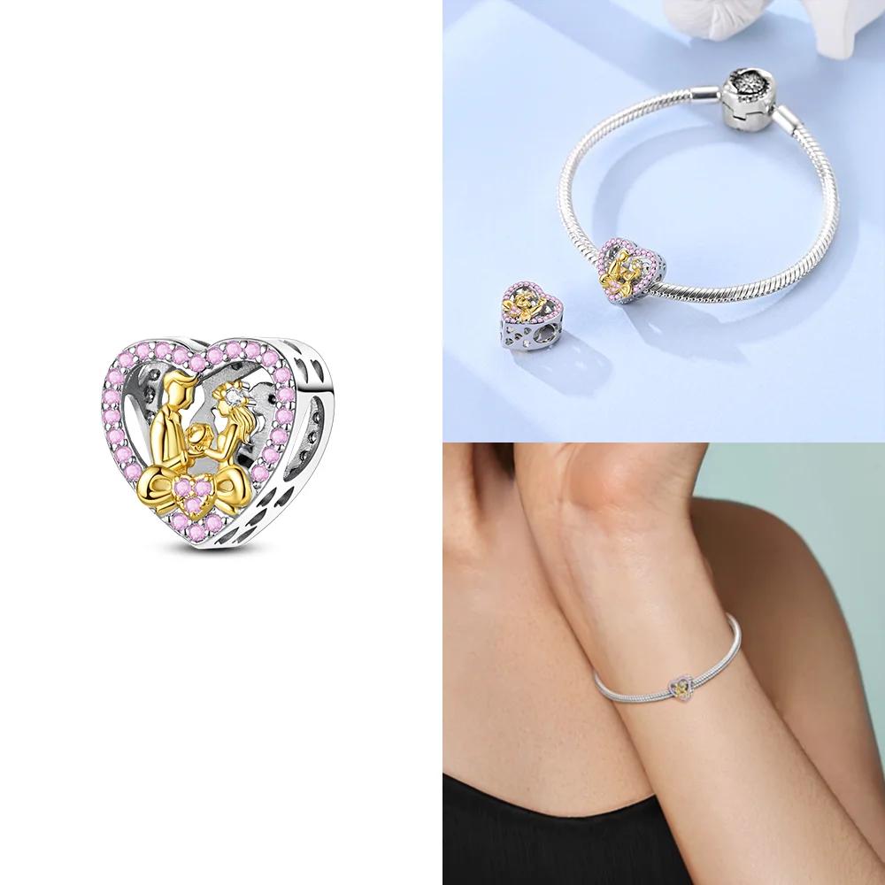 Exquisite Copper Original Gold Butterfly Maple Leaf Heart Charms Beads Fit Bracelet Women Jewelry Diy Accessory Gifts