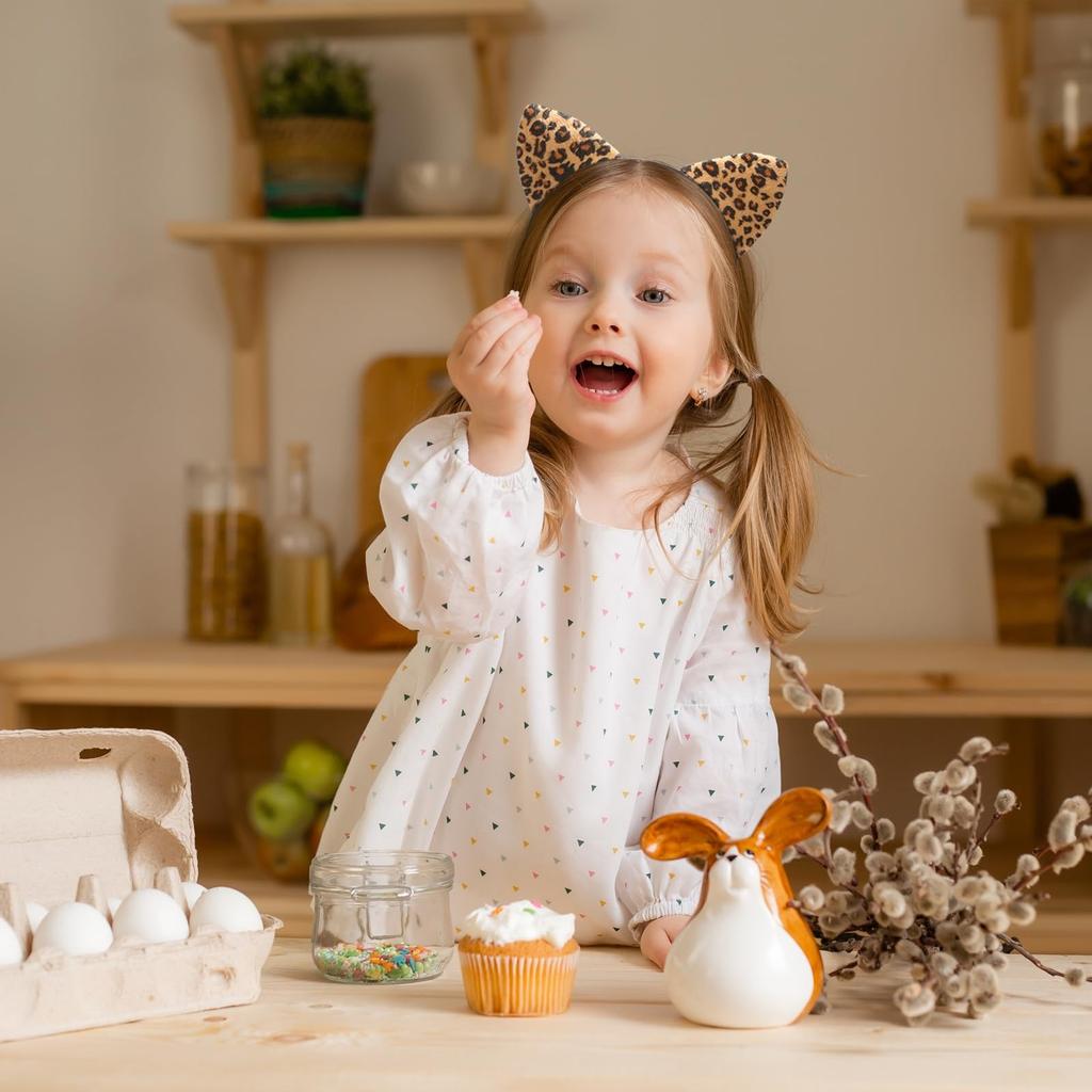 Повязка на голову с ушками леопарда, уши животных для костюмированного косплея или украшения вечеринки, уши для женщин