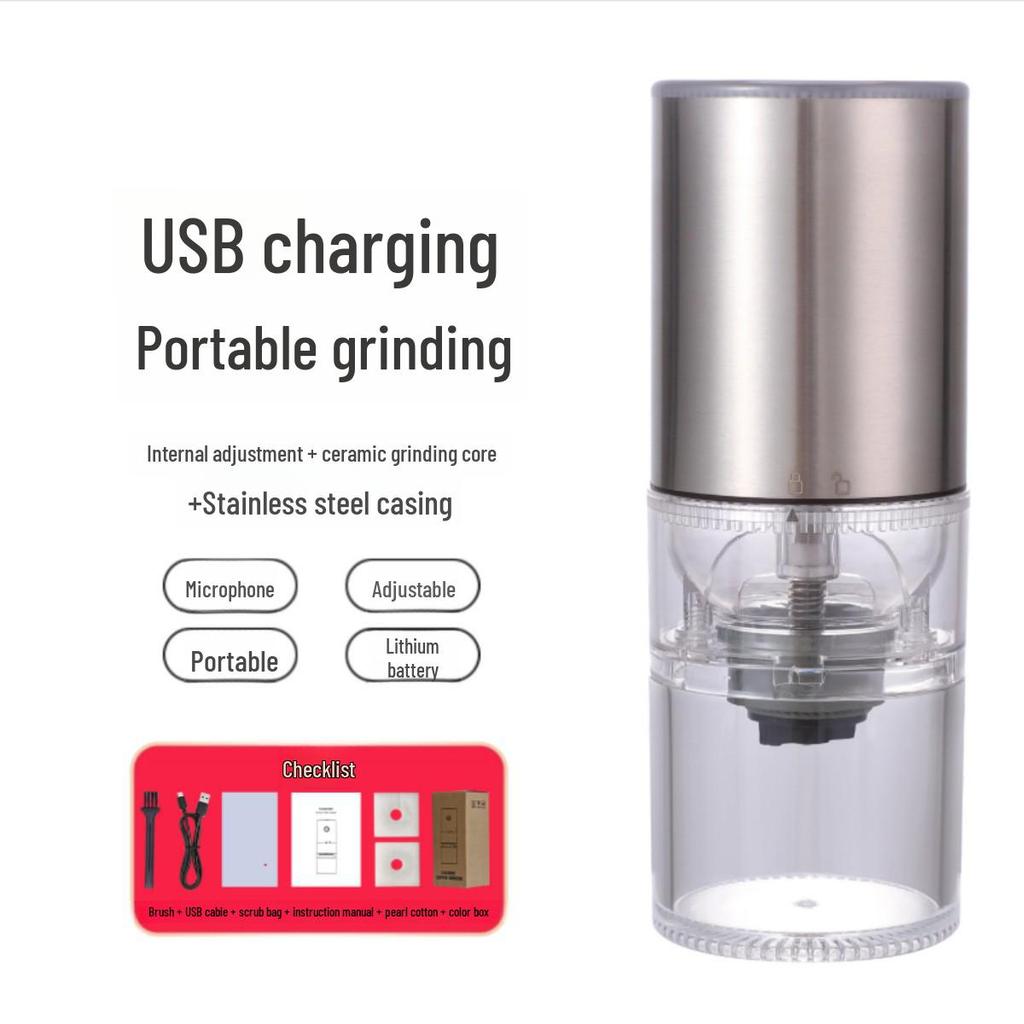 Портативная кофемолка с USB-зарядкой