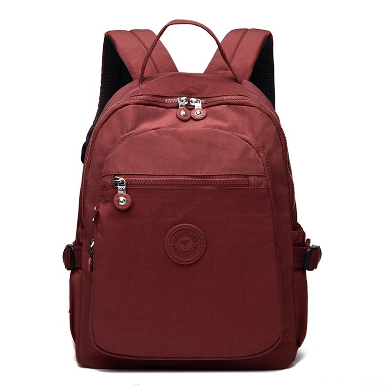 Lightweight Backpack Women's Travel Backpack Water-Repellent Nylon Student Schoolbag