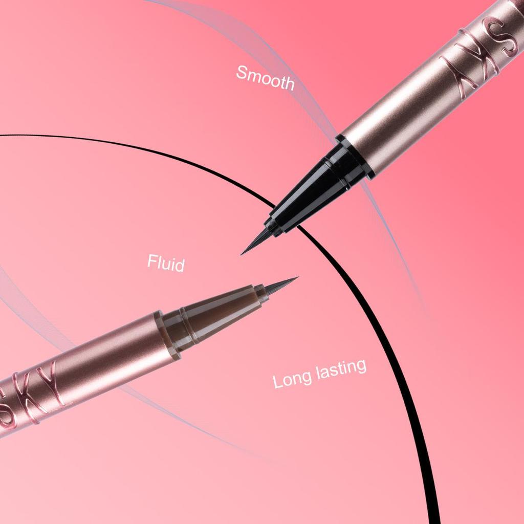 Жидкая подводка-карандаш Adai flower Макияж Косметика Черный Коричневый 24 ч Водостойкий Рельефный дизайн