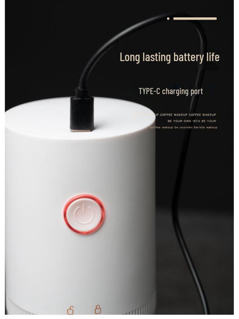 Portable USB-Charged Electric Coffee Bean Grinder and Automatic Coffee Maker