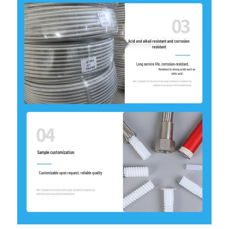 VRK 304 Stainless Steel Braided PTFE Teflon Hose