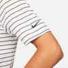 Nike Полосатая рубашка поло с воротником с цветными блоками и короткими рукавами, мужские топы, белые DH0836-100