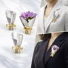 Винтажные носимые цветочные броши Мини-букеты Модные зажимы для одежды Зажимы для букетов на одежду Свадебная вечеринка