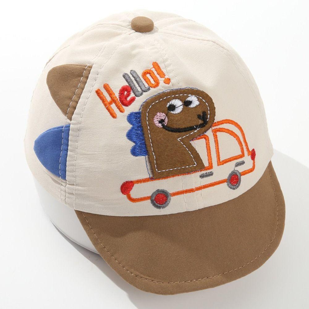 Embroidery Boys' Baseball Cap Soft Brim Children Cap Cute Toddler Sun Hat  Children