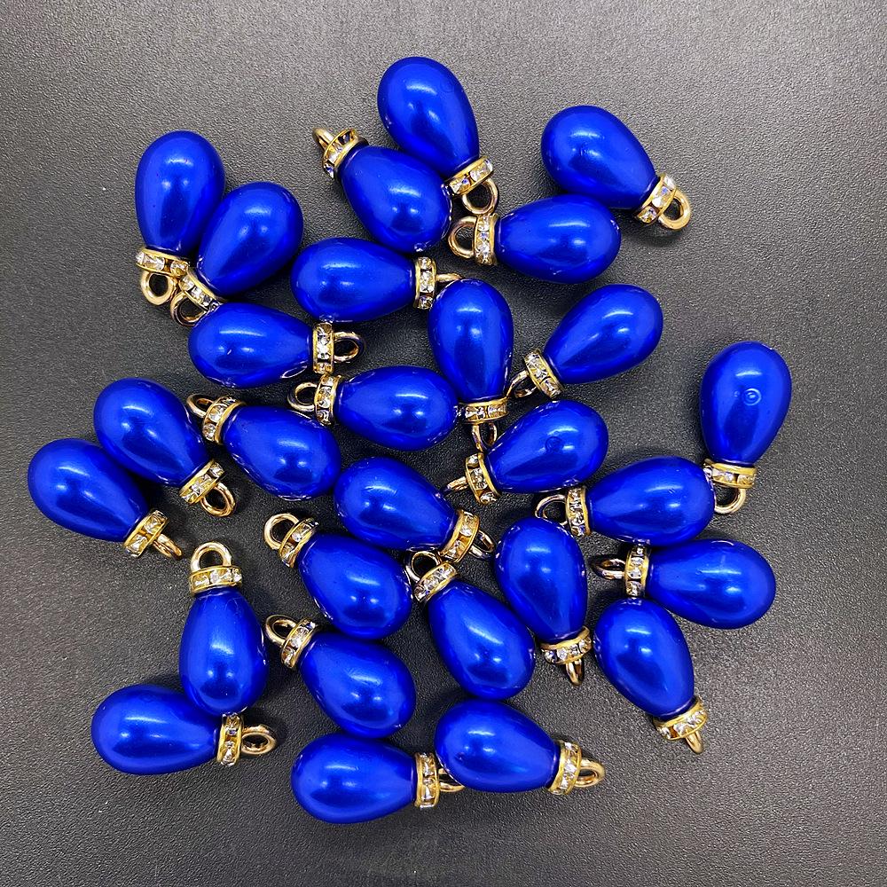 Блестящая подвеска-капля из искусственного жемчуга, DIY шарм, аксессуары для ювелирных изделий