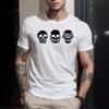 Summer Printed Hip-hop Loose Oversized Casual Pure Cotton Short Sleeved T-Shirts Men’s