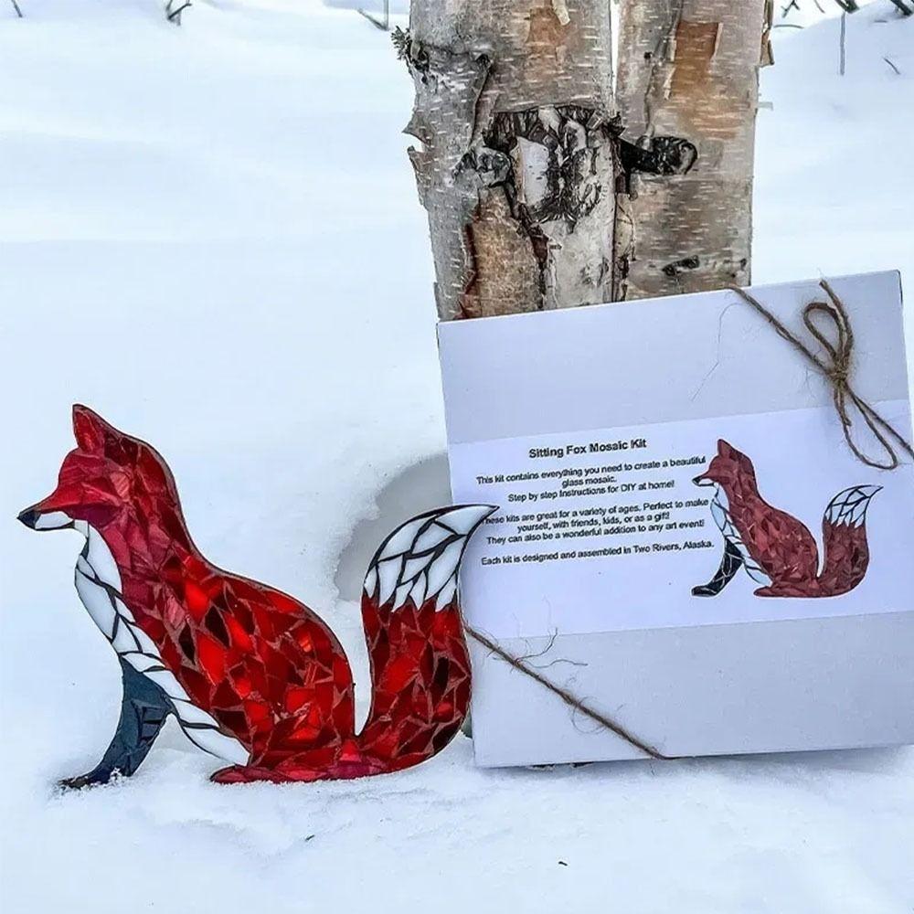 Sunflower Mountain Range Mosaic Ornaments Arts and Crafts Mosaic Arts Funy Stained Glass Craft