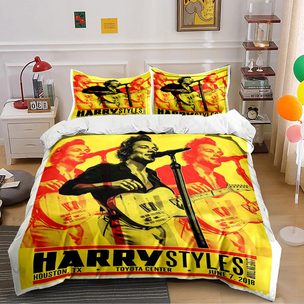 Harry Styles Concert Bedding Bedding Duvet Cover Set Duvet Cover Pillowcases (1*Duvet Cover 2*Pillowcases, without duvet insert)