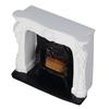 Dollhouse LED Fireplace Rococo Style Simple Switch Control Portable Resin 1:12 Dollhouse Miniature