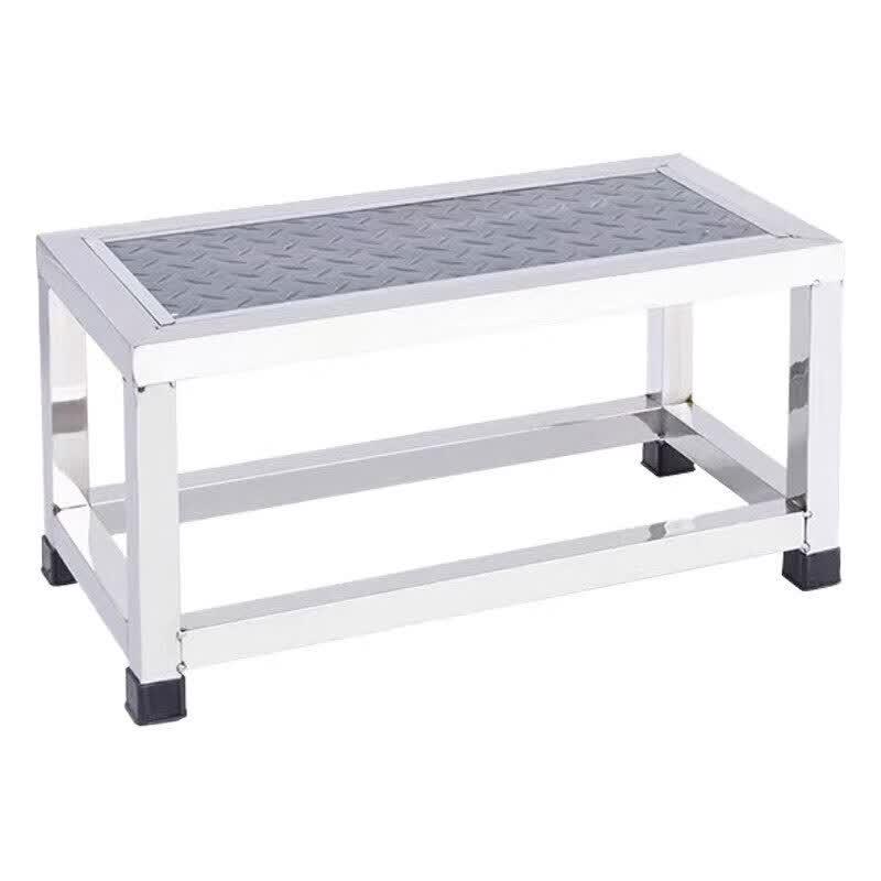 HSDG Stainless Steel Anti-Slip 3-Step Ladder Stool
