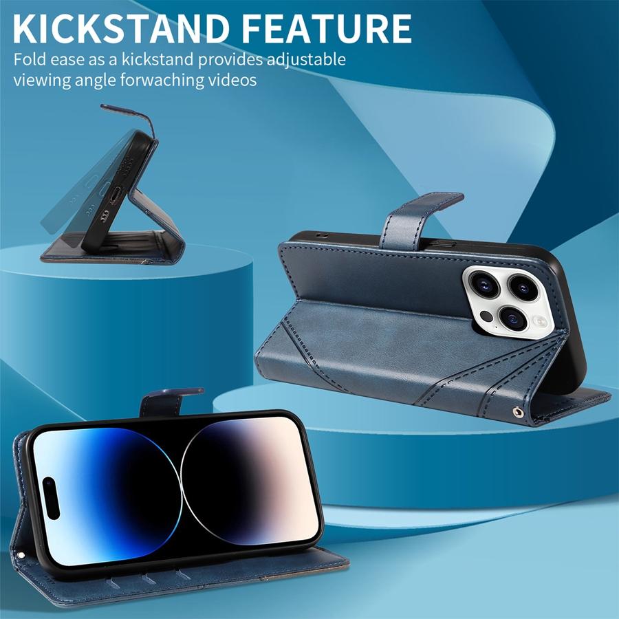 Oily Premium PU Leather Phone Case for Samsung S25 S24 S23 S22 S21 A16 A26 A36 A56 A15 A35 A55 A14 A34 A54 A13 A53 Stand Holder Wallet Case with Strap