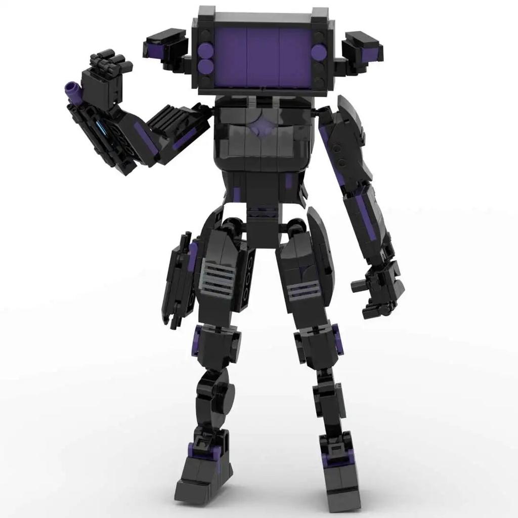 MOC Skibidi Туалет Человек Строительные Блоки Игрушки Титан Часы Человек Женский ТВ Личность Модель Наборы Украшений Игрушка «сделай сам» Для Детей Подарок