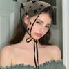 Hollow Floral Women Lace Triangle Scarf Neckerchief Bandana Turban Retro Hair Band