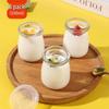 Стаканчики для пудинга и йогурта Baijie из стекла с крышками (6 упаковок)